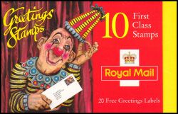 107 II - 1996  Markenheftchen: Clown mit Brief