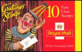 107 II - 1996  Markenheftchen: Clown mit Brief