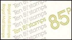0-076 - 1976  Markenheftchen: Royal Mail Stamps 85 P