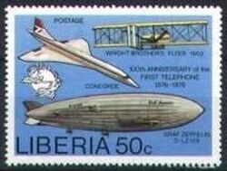 Liberia 1976  UPU  Concorde / Zeppelin