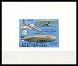 Liberia 1976  UPU  Concorde / Zeppelin - Sonderblock...