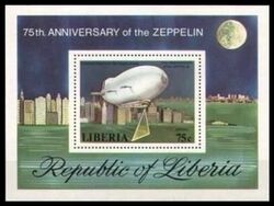 Liberia 1978  75 Jahre Zeppelin-Luftschiffe