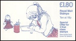 0-095e - 1987  Markenheftchen: Malendes Mädchen