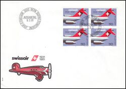 1981  50 Jahre Luftverkehrsgesellschaft Swissair