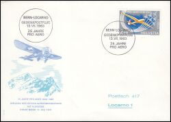 1963  "Pro-Aero"-Gedenkpostflüge 1963