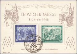 1948  Leipziger Frühjahrsmesse - Messekarte FDC