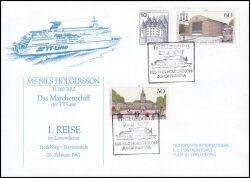 1987  1. Reise im Liniendienst der MS Nils Holgersson 