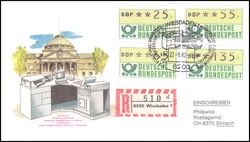 1982  Automatenmarken auf R-Brief