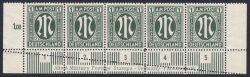 1945  Freimarke: AM-Post  deutscher Druck mit Doppelzähnung
