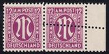 1945  Freimarke: AM-Post  deutscher Druck mit...