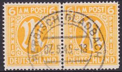 1945  Freimarke: AM-Post  englischer Druck