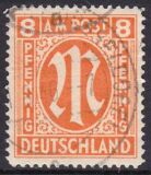 1945  Freimarke: AM-Post  englischer Druck