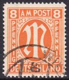 1945  Freimarke: AM-Post  englischer Druck
