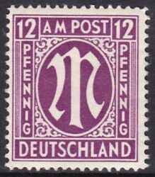 1945  Freimarke: AM-Post  englischer Druck