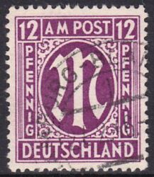 1945  Freimarke: AM-Post  englischer Druck