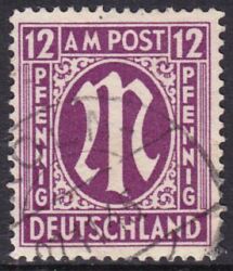 1945  Freimarke: AM-Post  englischer Druck
