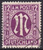 1945  Freimarke: AM-Post  englischer Druck