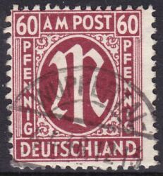 1945  Freimarke: AM-Post  deutscher Druck