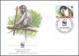 2000  Weltweiter Naturschutz WWF - Pavian & Mangabe...