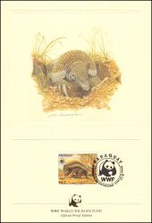 1985  Official Proof Edition WWF - Ameisenbär/Riesengürteltier (023)