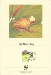 1988  Official Proof Edition WWF - Fidschi-Baumfrosch (072)