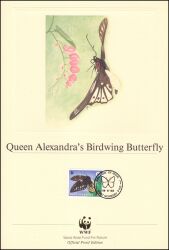 1988  Official Proof Edition WWF - Queen-Alexandra-Falter (070)