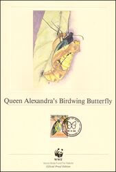 1988  Official Proof Edition WWF - Queen-Alexandra-Falter (070)
