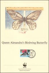 1988  Official Proof Edition WWF - Queen-Alexandra-Falter (070)