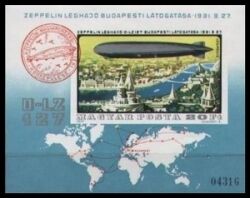1977  Geschichte des Luftschiffes  ungezähnt