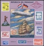 Paraguay 1977  Luftschiff Graf Zeppelin , Segelschiff