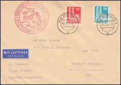 1948  Erstflug Deutsche Luftpost Stuttgart - New York