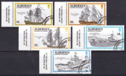 1990  Kriegsschiffe der englischen Flotte mit Namen "Alderney"