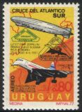 Uruguay 1977  Luftschiff LZ 127 / Concorde