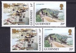 1984  Freimarken: Ansichten von Guernsey aus Markenheftchen