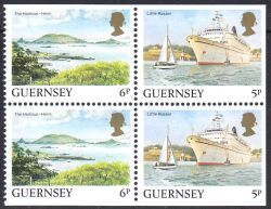 1985  Freimarken: Ansichten von Guernsey aus Markenheftchen