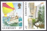 1991  Freimarken: Ansichten von Guernsey aus Markenheftchen