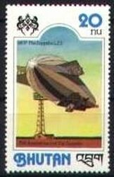 Bhutan 1978  75 Jahre Zeppelin-Luftschiffe