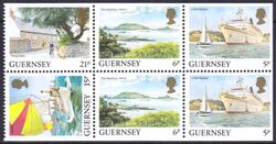 1991  Freimarken: Ansichten von Guernsey aus Markenheftchen