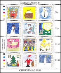 1991  Weihnachten: Kinderzeichnungen