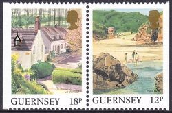 1989  Freimarken: Ansichten von Guernsey aus Markenheftchen