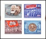 1953  Karl-Marx-Jahr - Herzstück aus Block 9 B
