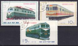 Korea-Nord 1976  Lokomotiven