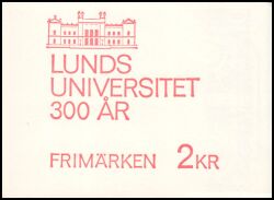 1968  300 Jahre Universität Lund - Markenheftchen