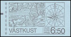 1974  Tourismus - die Westküste - Markenheftchen mit Zählbalken