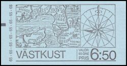 1974  Tourismus - die Westkste - Markenheftchen mit Zhlbalken