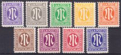 0 1945  Freimarken: AM-Post  amerikanischer Druck