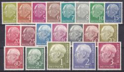 1954  Freimarken: Bundespräsident Theodor Heuss - Satz