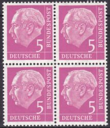 1954  Freimarke: Bundespräsident Theodor Heuss