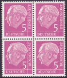 1954  Freimarke: Bundespräsident Theodor Heuss