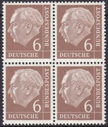 1954  Freimarke: Bundesprsident Theodor Heuss